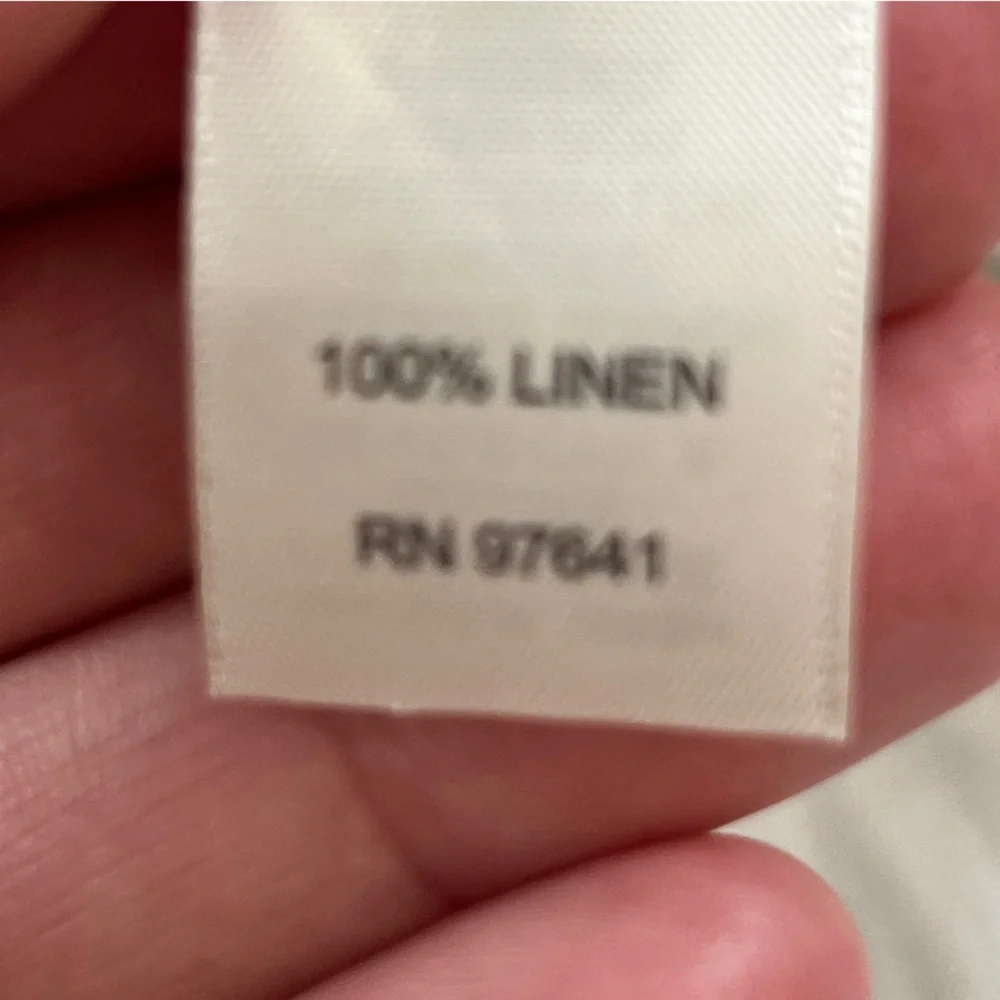 J Jill linen wide leg White Pants w pockets women’s size 10